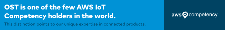 OST is one of the few AWS IoT Competency holders in the world. This distinction points to our unique expertise in connected products.