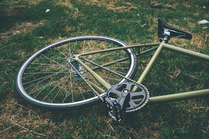 Bicycle on Grass