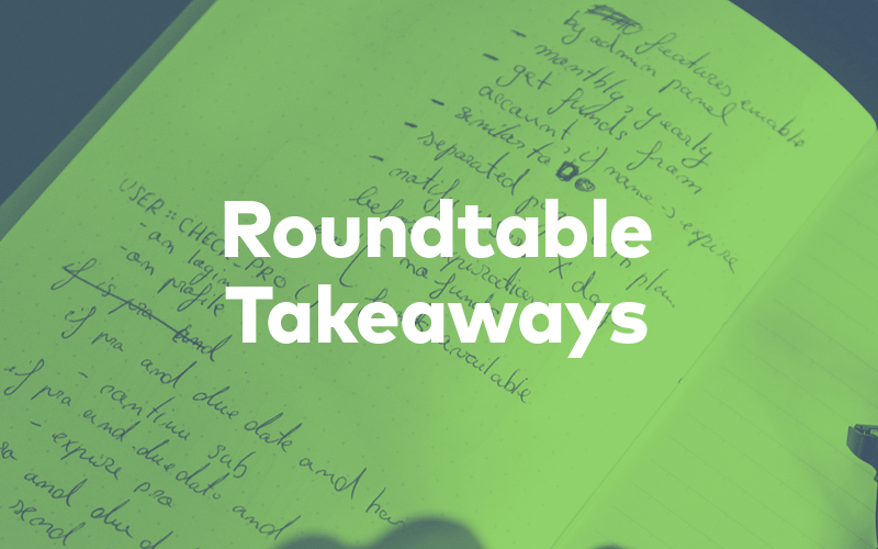 Roundtable Takeaways With Notebook in Background
